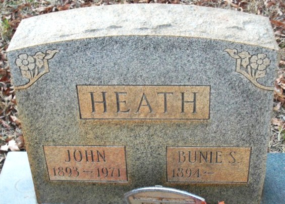 Heath headstone